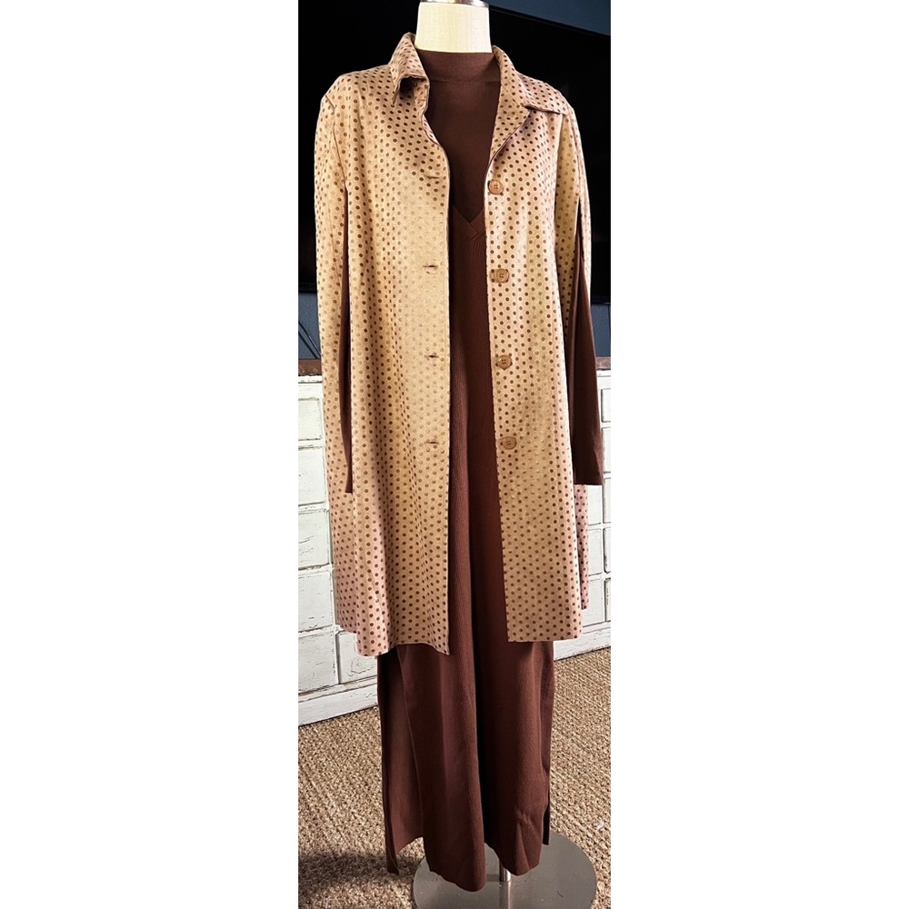 Anthropologie Daily Practice Slim V-Neck Two Piece Knit Dress Set M - Picture 6 of 14